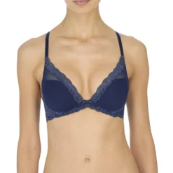 NatoriSoutien-gorge plongeant armatures - Natori Bleu- Feathers