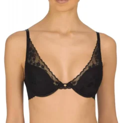 NatoriSoutien-gorge plongeant armatures - Natori Noir en nylon- Cherry Blossom