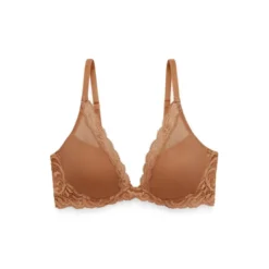 NatoriSoutien-gorge plongeant armatures - Natori Marron- Feathers