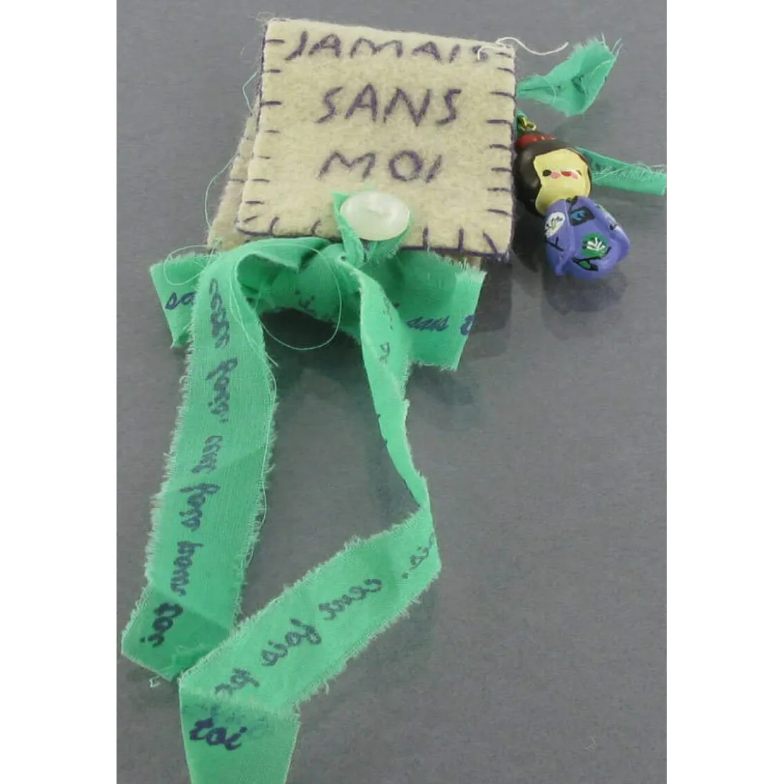 N2Broche Jamais Sans Moi Kokeshi Violette