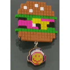 N2Broche Smiley Pixel mini