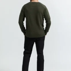 New ManPull Vert oliveen coton bio