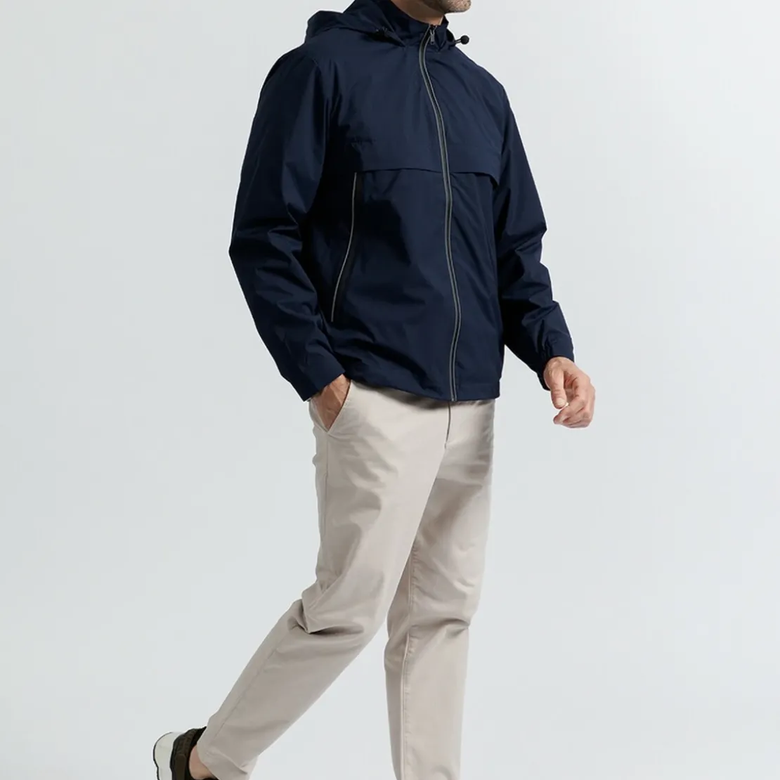 New ManVeste Bleue imperméable bleu marine