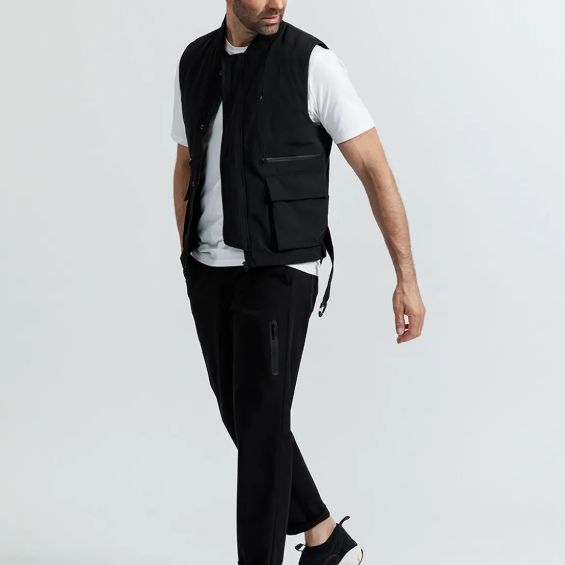 New ManVeste Noire matelassée sans manches étanche