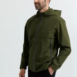 New ManVeste Verte imperméable vert olive