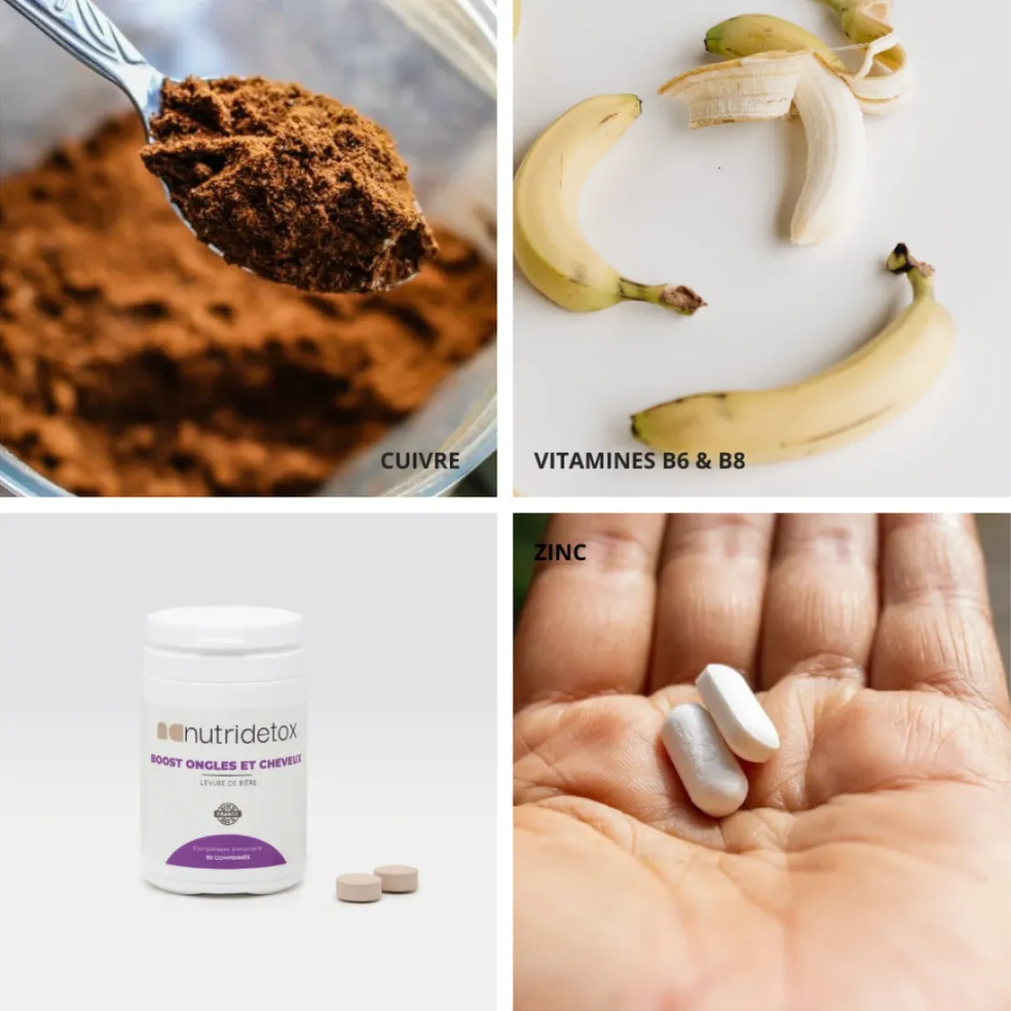 NutridetoxBoost Ongles & Cheveux - Levure de bière