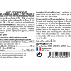 Nutri-expertOméga 3 à l’Huile de Poissons des Mers Froides