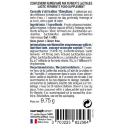 Nutri-expertProbiotiques Dynamisés aux Fibres Prébiotiques
