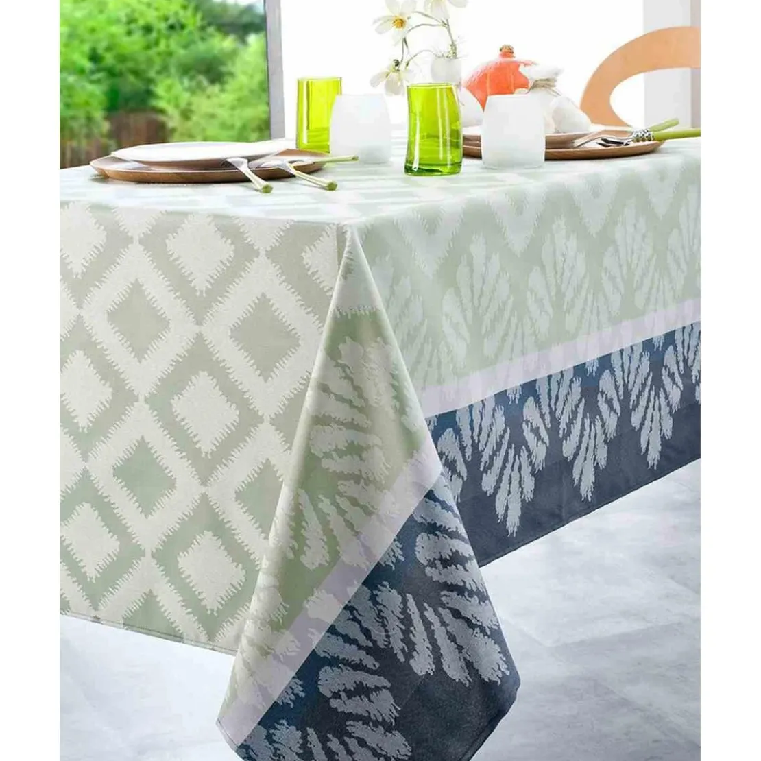 NydelNappe Céladon Jacquard Enduit IPANEMA