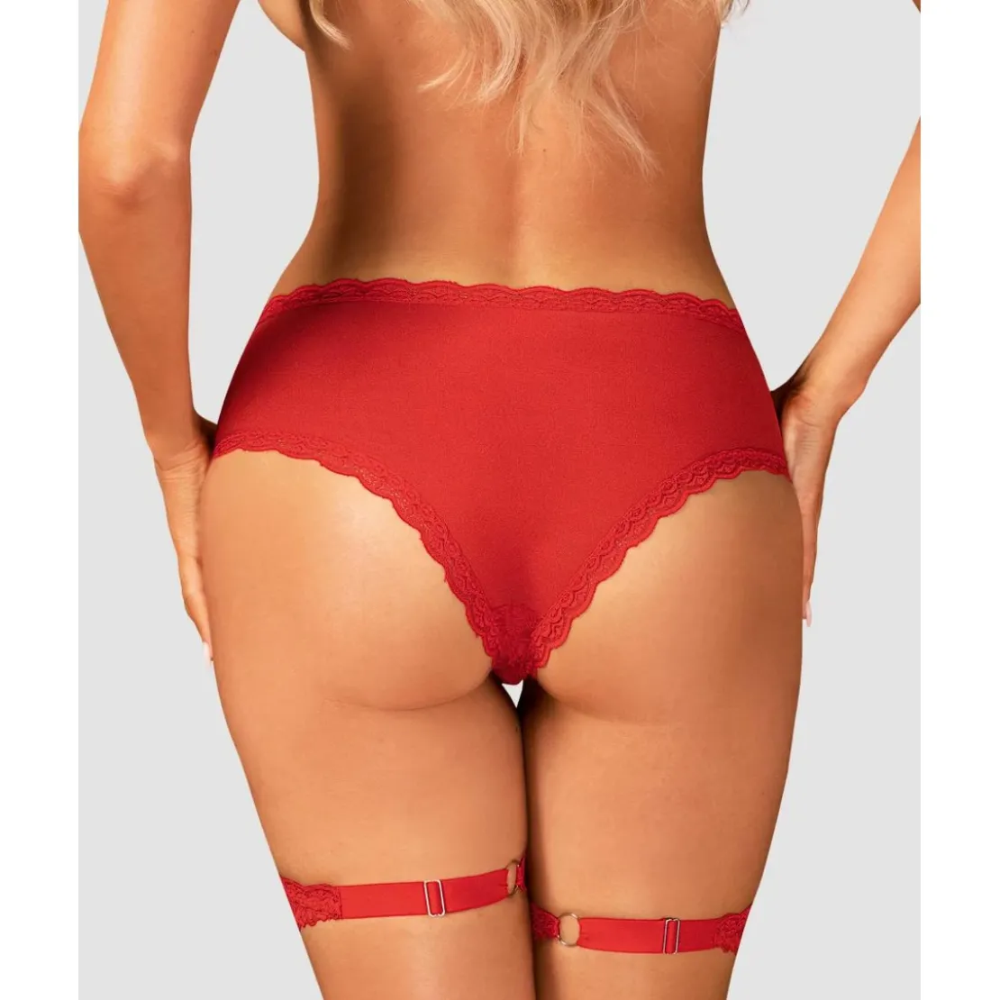 ObsessiveCulotte jarretières Belovya XS/S - Rouge Obsessive- SEXY