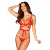 ObsessiveEnsemble 2P Soutien-gorge et String - Rouge- LOVLEA