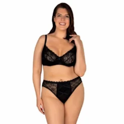 ObsessiveEnsemble Soutien-gorge push-up et Culotte - Noir- Laurise