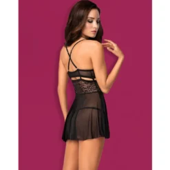 ObsessiveNuisette transparente en dentelle noire- Sexy babydoll