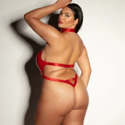 OH LÀ LÀ CHÉRIBody avec chaînes dorés - Rouge- SUBMISSIVE
