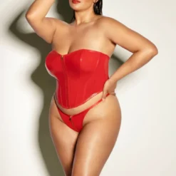 OH LÀ LÀ CHÉRIEnsembe Bustier et Culotte assortie - Rouge- RIDER