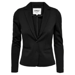 OnlyBlazer Revers en pointe Longueur midi noir