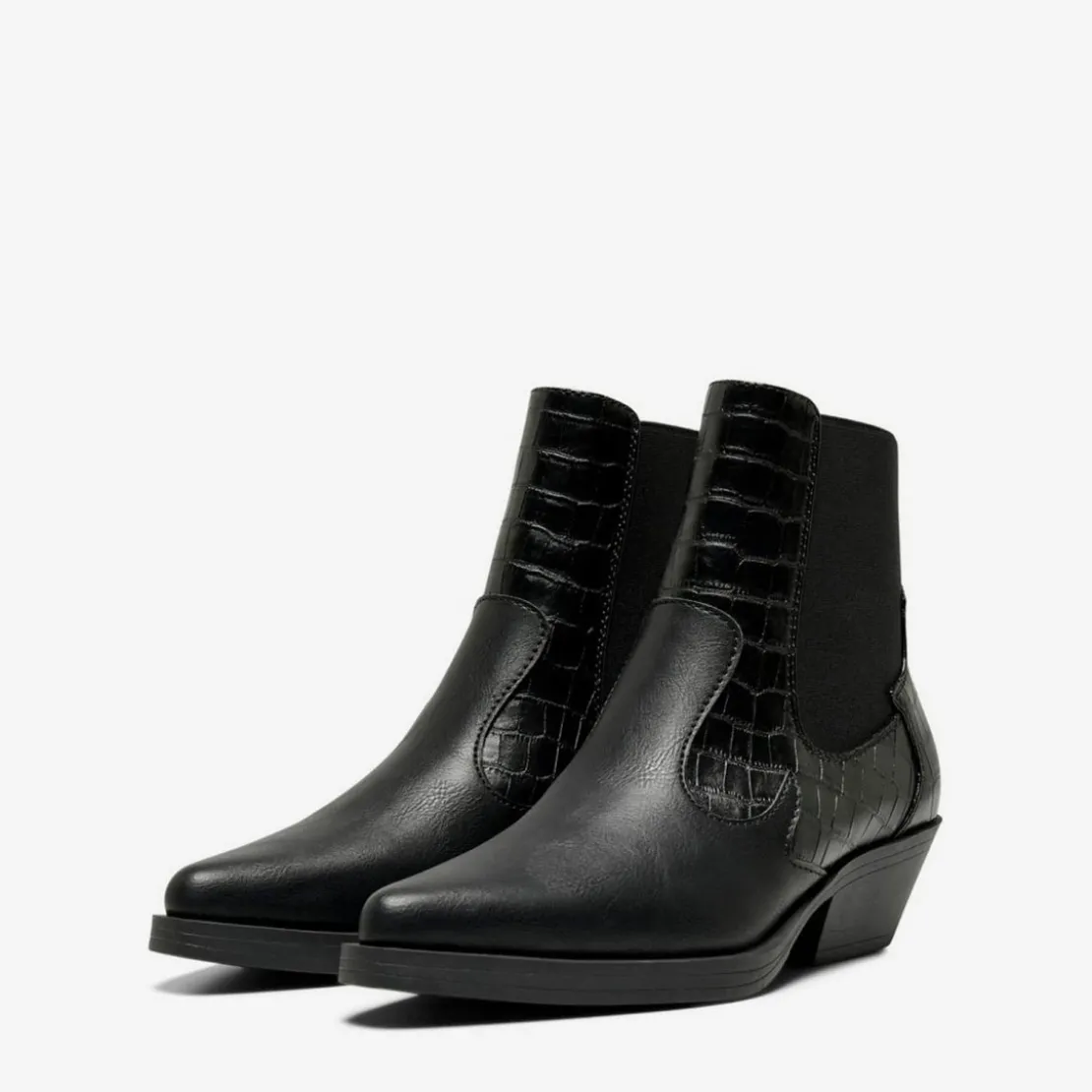 OnlyBottes femme Hauteur cheville noir