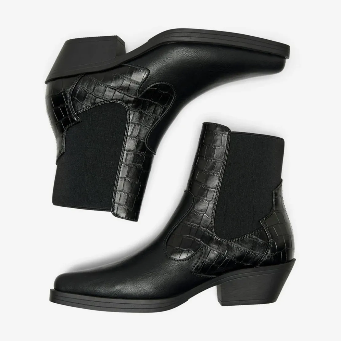 OnlyBottes femme Hauteur cheville noir