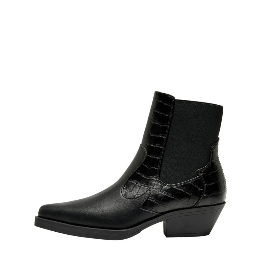 OnlyBottes femme Hauteur cheville noir