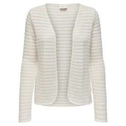 OnlyCardigans Col rond Manches longues blanc en coton