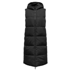 OnlyGilet matelassé col haut noir Dee
