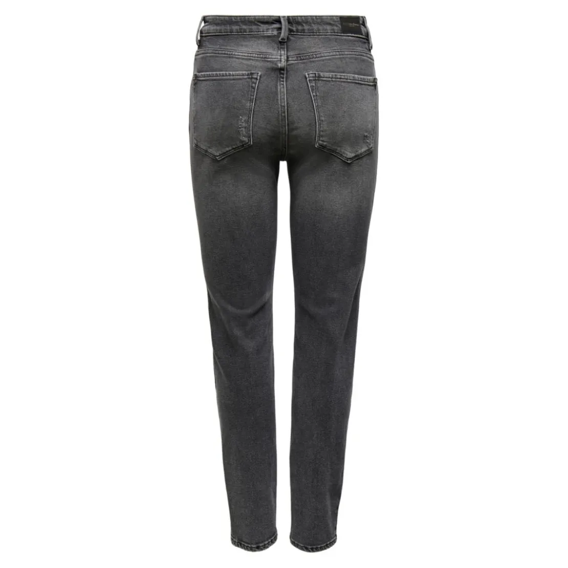 OnlyJean coupe droite braguette zippée taille haute gris foncé en coton Sue