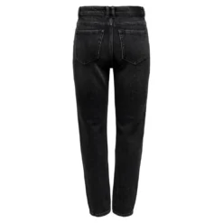OnlyJean coupe droite Longueur cheville noir en coton Lise