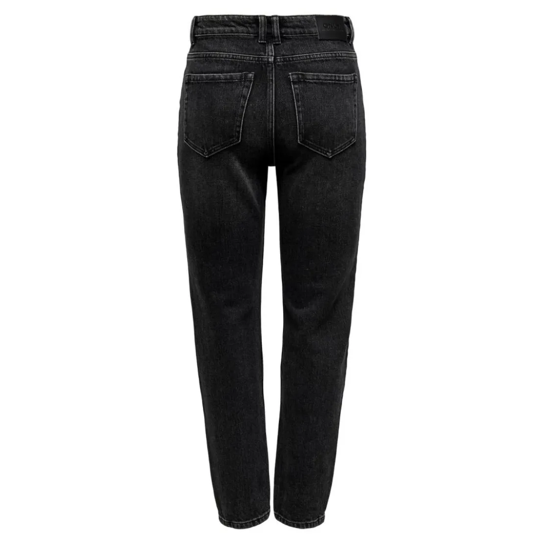 OnlyJean coupe droite Longueur cheville noir en coton Lise