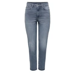 OnlyJean coupe droite taille haute bleu en coton Queen