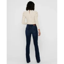 OnlyJean flared bleu en coton Sofia