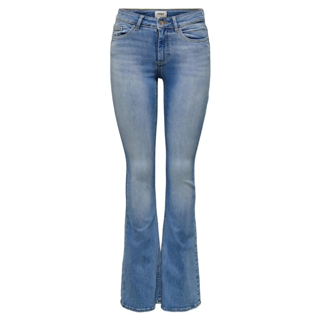 OnlyJean flared bleu en coton Lia