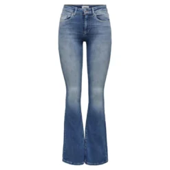OnlyJean flared bleu en coton Gaia