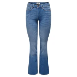 OnlyJean flared bleu en coton Tia