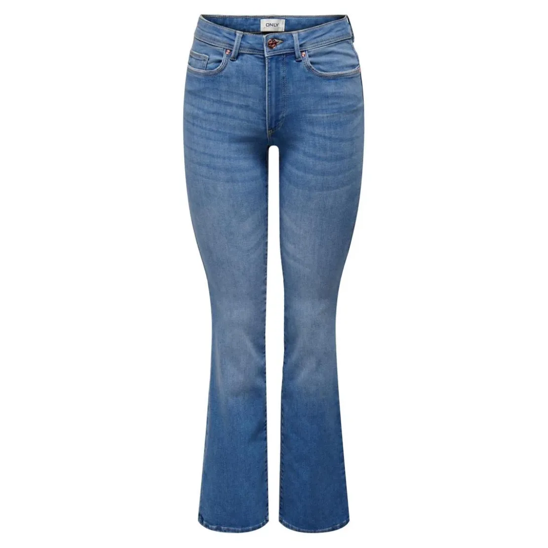 OnlyJean flared bleu en coton Tia