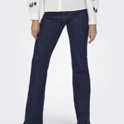 OnlyJean flare Wauw Gua030 bleu denim en coton Kaye