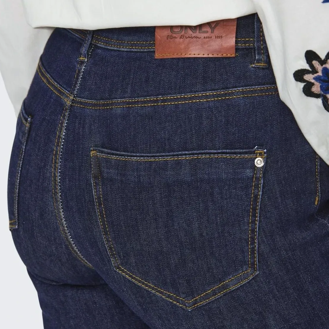 OnlyJean flare Wauw Gua030 bleu denim en coton Kaye