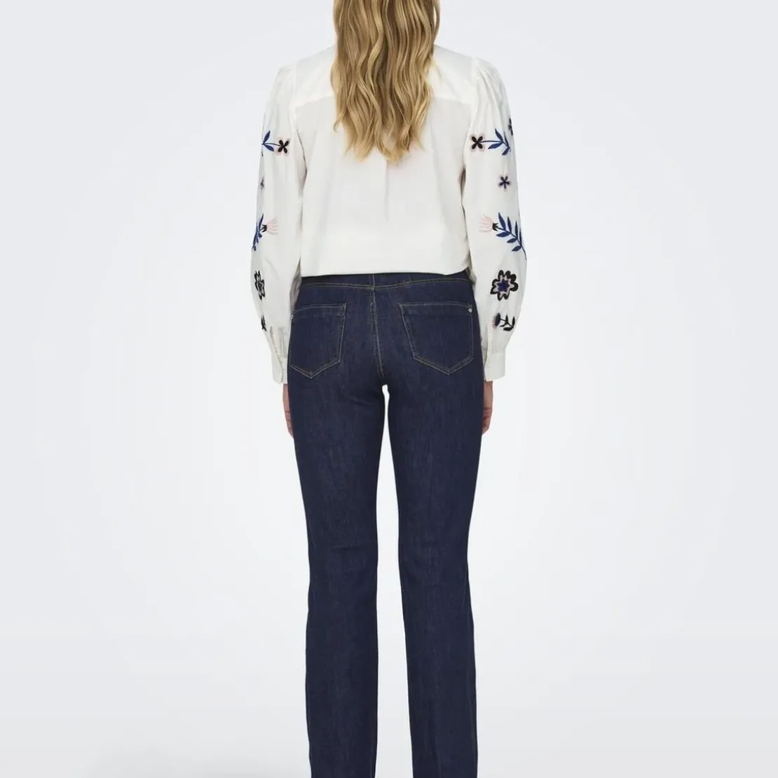 OnlyJean flare Wauw Gua030 bleu denim en coton Kaye