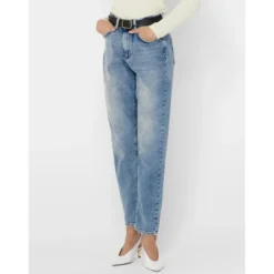 OnlyJean mom bleu en coton