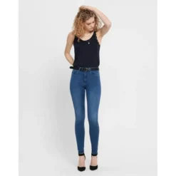 OnlyJean seconde peau bleu en coton