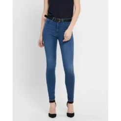 OnlyJean seconde peau bleu en coton