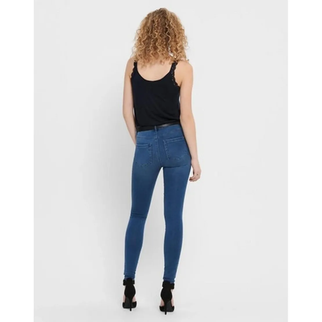 OnlyJean seconde peau bleu en coton