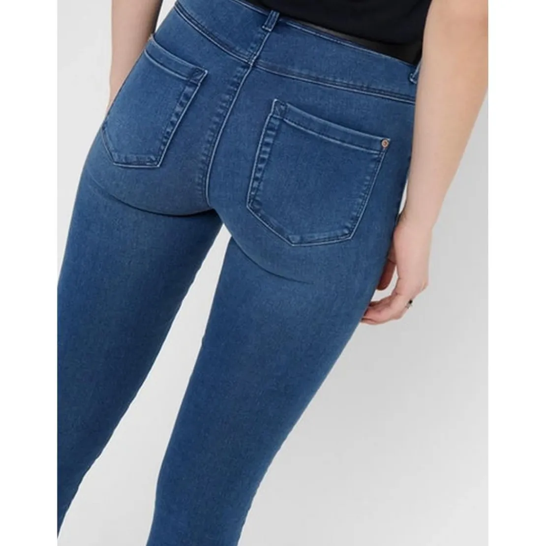 OnlyJean seconde peau bleu en coton
