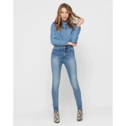 OnlyJean skinny bleu en coton Uma