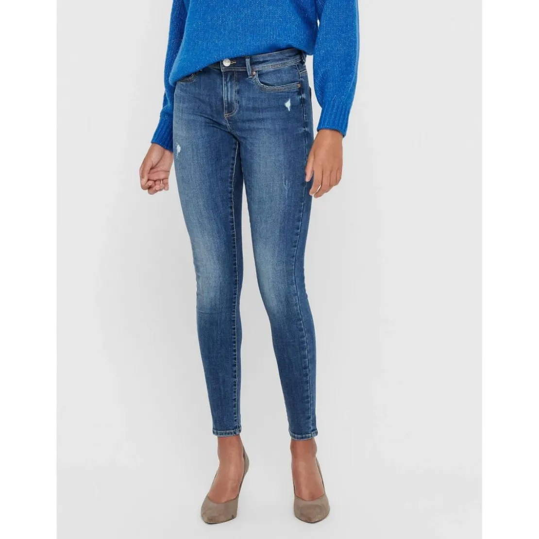 OnlyJean skinny bleu en coton Lise