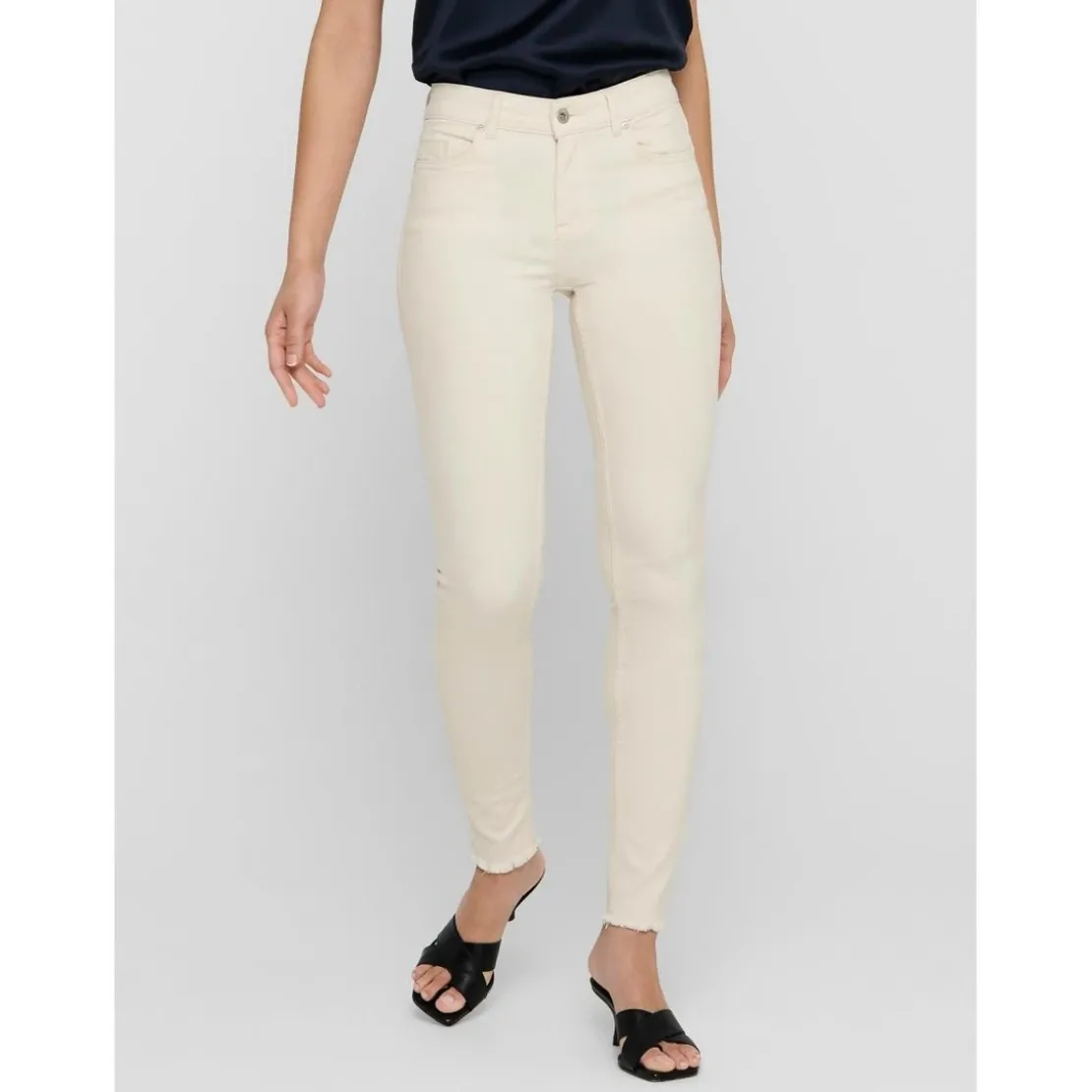 OnlyJean skinny écru en coton