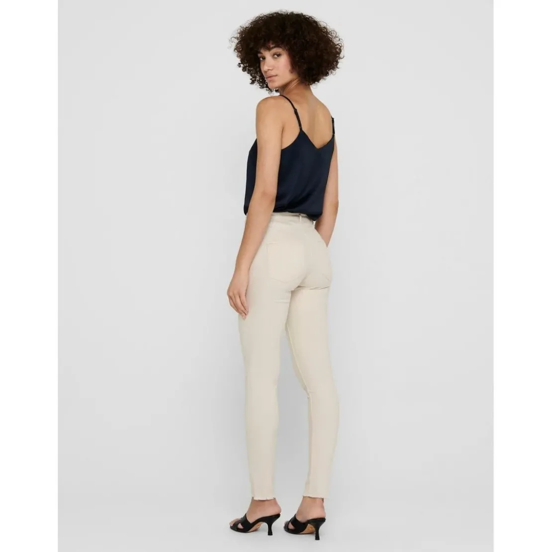 OnlyJean skinny écru en coton