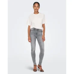 OnlyJean skinny gris en coton Jade
