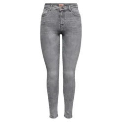 OnlyJean skinny gris en coton Jade