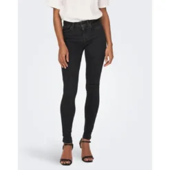 OnlyJean skinny gris en coton Molly