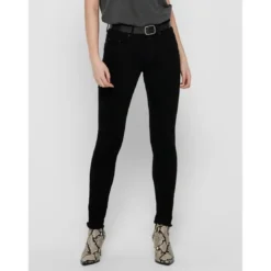 OnlyJean skinny Longueur cheville noir en coton Julia